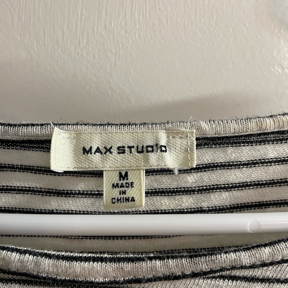 Max Studio Striped Top - Picture 3 of 3